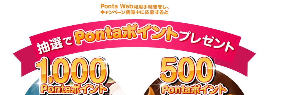 Ponta Web利用手続きをし、キャンペーン期間中に応募すると抽選でプレゼント